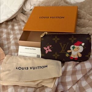 Louis Vuitton Vivienne Brown Monogram Key Pouch